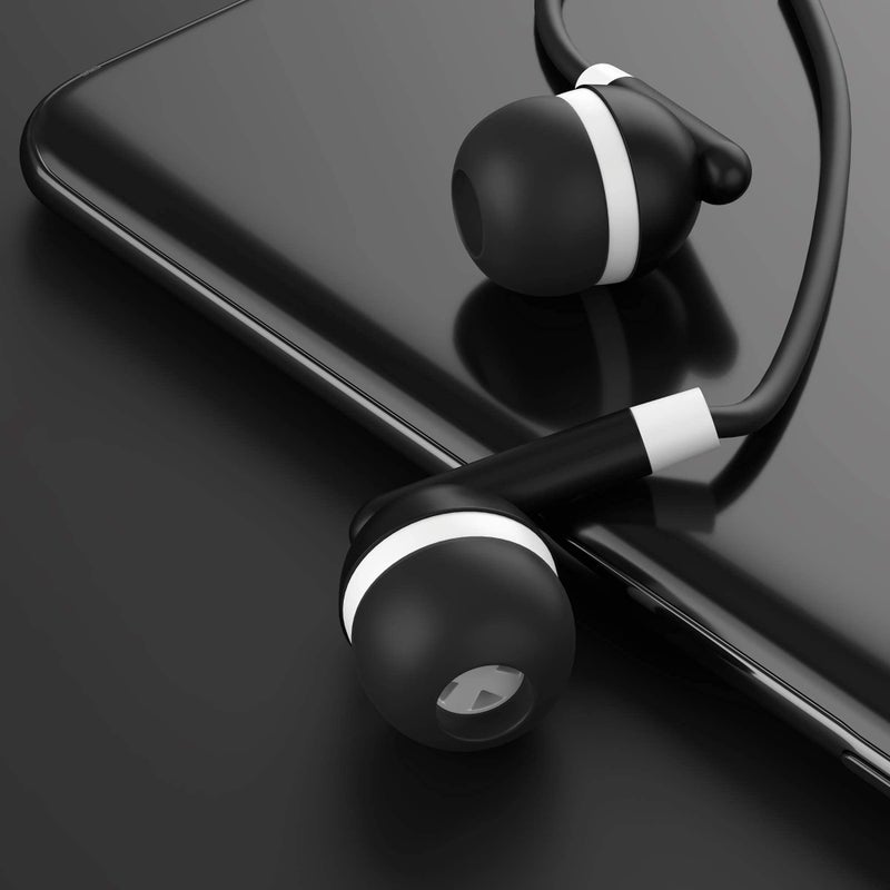 Maeline Bulk Earbuds with 3.5 mm Headphone Plug - 100 Pack Wholesale Bundle - Black - Image 4